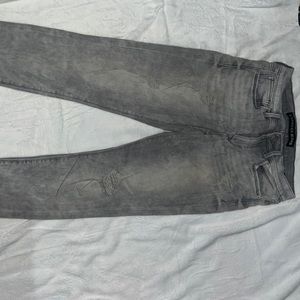 American eagle Grey mid rise Express jeans.